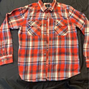 prAna Red Plaid Men's Shirt